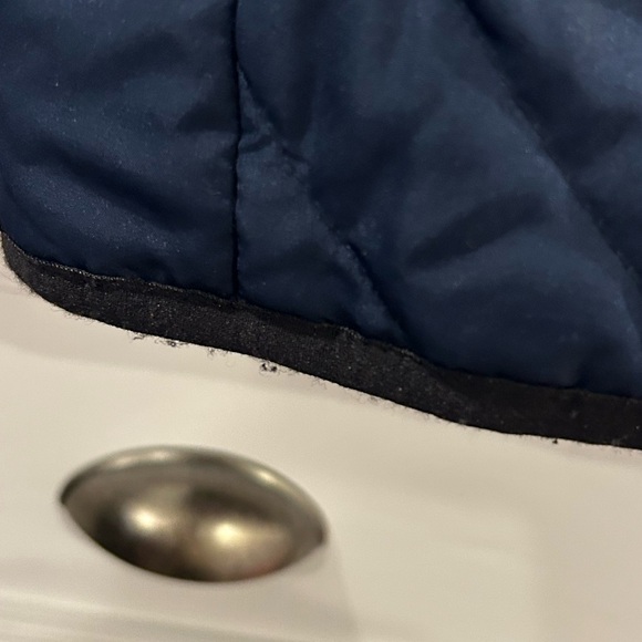 ZELOS Navy Quilted Zip-Up Vest Red Lining Size XL - Picture 5 of 12